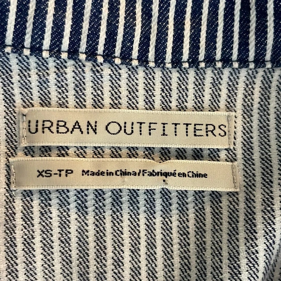 Urban Outfitters Cotton Button Down Self Tie Romper size XS - Picture 11 of 12